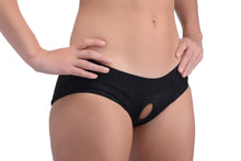 Load image into Gallery viewer, Lace Envy Black Crotchless Panty Harness - S-M