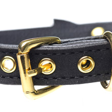 Load image into Gallery viewer, Golden Kitty Cat Bell Collar - Black/Gold