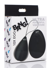 Load image into Gallery viewer, 10X Silicone Vibrating Egg - Black