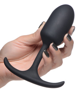 Premium Silicone Weighted Anal Plug - Medium