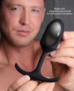 Premium Silicone Weighted Anal Plug - Medium