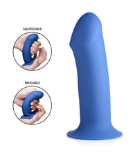 Load image into Gallery viewer, Squeezable Thick Phallic Dildo - Blue