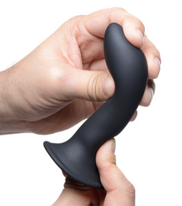 Squeezable Slender Dildo - Black