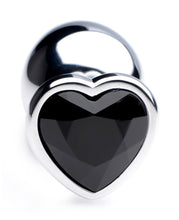 Load image into Gallery viewer, Black Heart Gem Anal Plug - Large