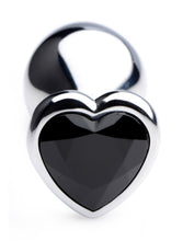 Load image into Gallery viewer, Black Heart Gem Anal Plug - Medium