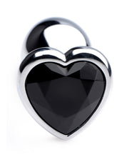 Load image into Gallery viewer, Black Heart Gem Anal Plug - Small