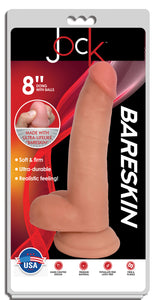 Jock Light Bareskin Dildo with Balls - 8 Inch