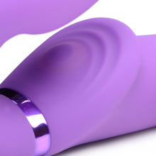 Load image into Gallery viewer, 10X Remote Control Ergo-Fit G-Pulse Inflatable and Vibrating Strapless Strap-on - Purple