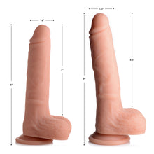 Load image into Gallery viewer, Vibrating and Rotating Remote Control Silicone Dildo with Balls - 8 Inch