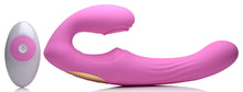 Load image into Gallery viewer, 15X U-Pulse Silicone Pulsating and Vibrating Strapless Strap-on with Remote - Pink