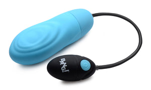 7X Pulsing Rechargeable Silicone Vibrator - Blue