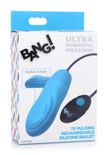 Load image into Gallery viewer, 7X Pulsing Rechargeable Silicone Vibrator - Blue