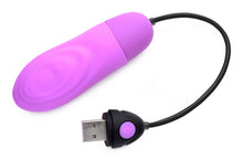 Load image into Gallery viewer, 7X Pulsing Rechargeable Silicone Vibrator - Purple