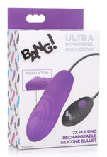 Load image into Gallery viewer, 7X Pulsing Rechargeable Silicone Vibrator - Purple