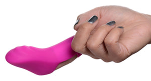 7X Finger Bang Her Pro Silicone Vibrator - Pink