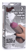 Load image into Gallery viewer, Dark Dual Density Squirting Dildo - 7 Inch