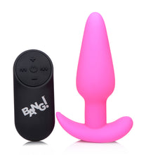 Load image into Gallery viewer, Remote Control 21X Vibrating Silicone Butt Plug - Pink