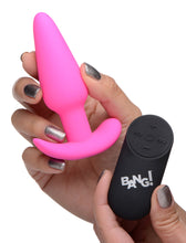 Load image into Gallery viewer, Remote Control 21X Vibrating Silicone Butt Plug - Pink