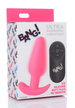 Load image into Gallery viewer, Remote Control 21X Vibrating Silicone Butt Plug - Pink