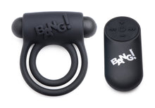 Load image into Gallery viewer, Remote Control 28X Vibrating Cock Ring and Bullet - Black