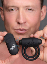 Load image into Gallery viewer, Remote Control 28X Vibrating Cock Ring and Bullet - Black