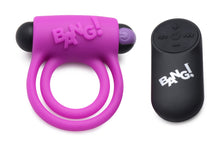 Load image into Gallery viewer, Remote Control 28X Vibrating Cock Ring and Bullet - Purple