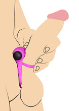 Load image into Gallery viewer, Remote Control 28X Vibrating Cock Ring and Bullet - Purple