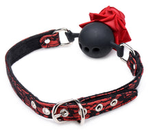 Load image into Gallery viewer, Silicone Ball Gag with Rose