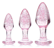 Load image into Gallery viewer, Glitter Gem Anal Plug Set - Pink