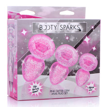 Load image into Gallery viewer, Glitter Gem Anal Plug Set - Pink