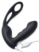 Load image into Gallery viewer, 7X P-Strap Milking and Vibrating Prostate Stimulator with Cock and Ball Harness