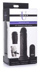 Load image into Gallery viewer, Power Player 28X Vibrating Silicone Dildo with Remote - Black