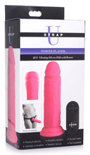 Load image into Gallery viewer, Power Player 28X Vibrating Silicone Dildo with Remote - Pink