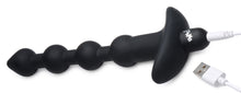 Load image into Gallery viewer, Remote Control Vibrating Silicone Anal Beads - Black