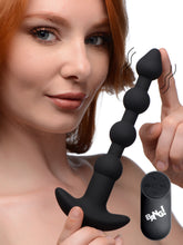 Load image into Gallery viewer, Remote Control Vibrating Silicone Anal Beads - Black