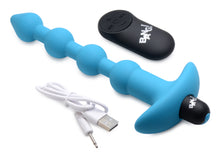 Load image into Gallery viewer, Remote Control Vibrating Silicone Anal Beads - Blue