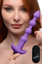Load image into Gallery viewer, Remote Control Vibrating Silicone Anal Beads - Purple