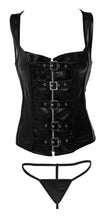 Load image into Gallery viewer, Lace-up Corset and Thong - Large