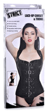 Load image into Gallery viewer, Lace-up Corset and Thong - XLarge