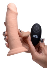 Load image into Gallery viewer, 7X Inflatable and Vibrating Remote Control Silicone Dildo - 7 Inch