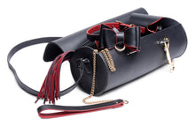 Load image into Gallery viewer, Black and Red Bow Bondage Set with Carry Case