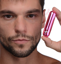 Load image into Gallery viewer, 10X Rechargeable Vibrating Metallic Bullet - Pink