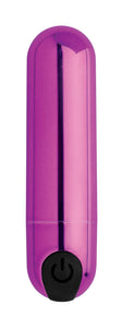 10X Rechargeable Vibrating Metallic Bullet - Purple