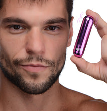 Load image into Gallery viewer, 10X Rechargeable Vibrating Metallic Bullet - Purple