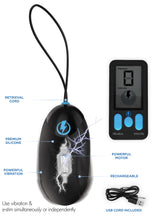 Load image into Gallery viewer, E-Stim Pro Silicone Vibrating Egg with Remote Control