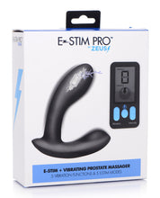 Load image into Gallery viewer, E-Stim Pro Silicone Vibrating Prostate Massager with Remote Control