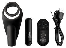 Load image into Gallery viewer, 7X Silicone C-Ring with Vibrating Taint Stimulator