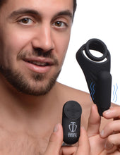 Load image into Gallery viewer, 7X Silicone C-Ring with Vibrating Taint Stimulator