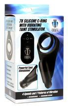 Load image into Gallery viewer, 7X Silicone C-Ring with Vibrating Taint Stimulator