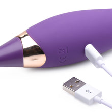 Load image into Gallery viewer, Pulsing G-spot Pinpoint Silicone Vibrator with Attachments